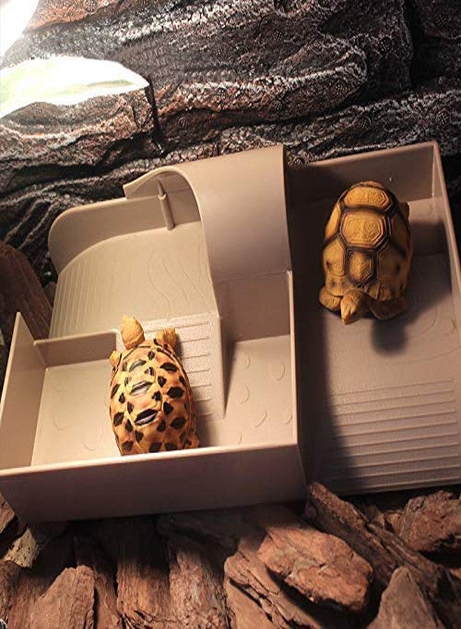 La La Pet Creation Core Deluxe Turtle Lagoon with Basking Ramp Vivarium Box Reptile Habitat for Tortoise Amphibious Aquariums Tank - Image 3
